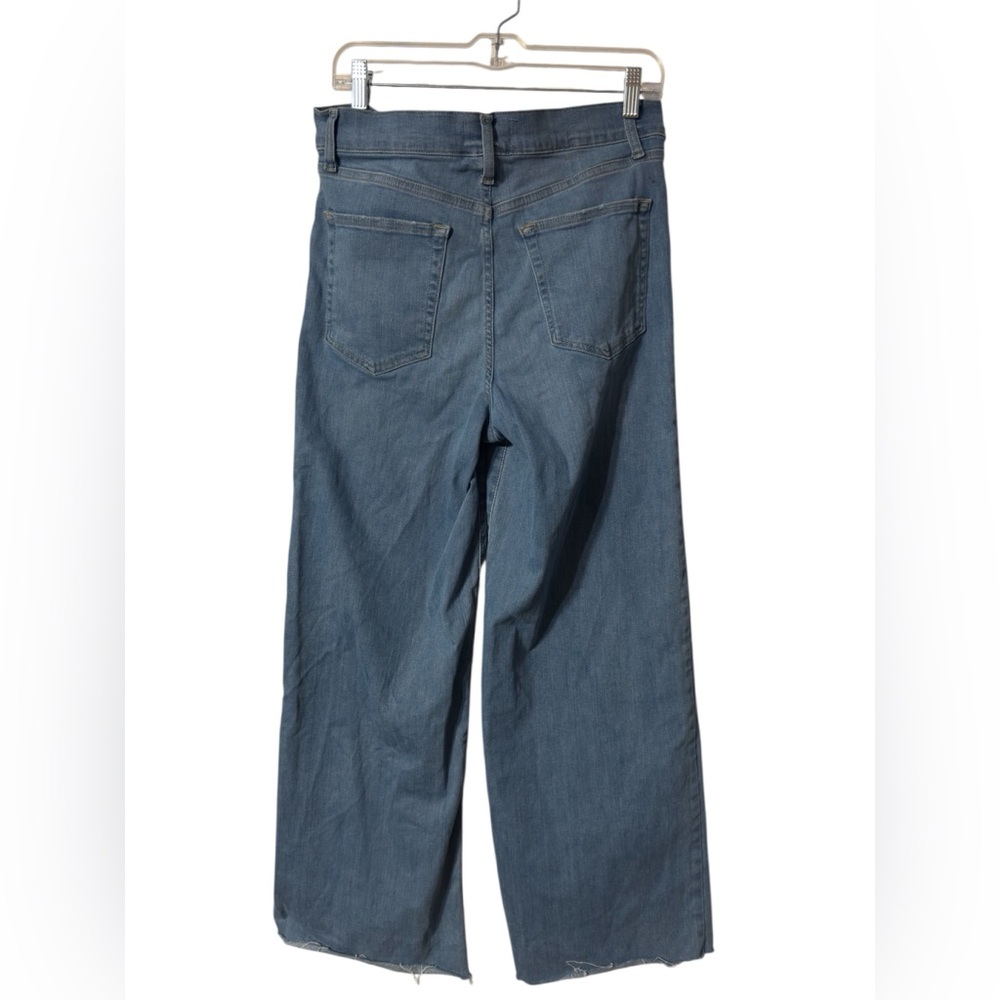 FRAME Le Palazzo Crop Raw Hem Jeans Sz 29 - Picture 3 of 6